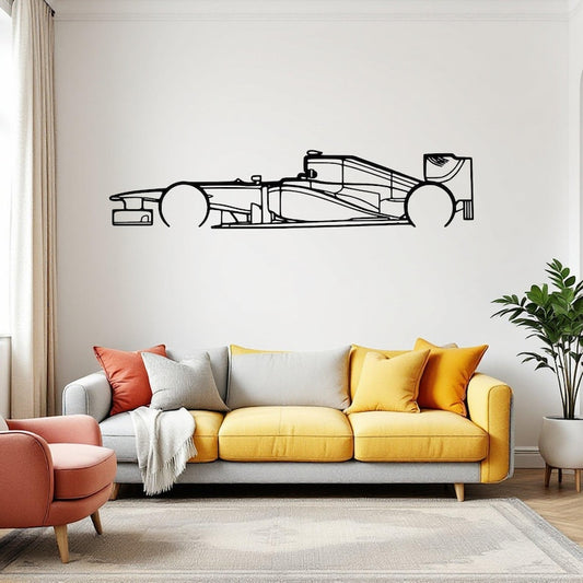 Sylwetka samochodu Formula One F1 RB8 2012 Detailed  - Metalowa Dekoracja Ścienna